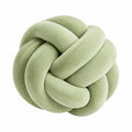 Knotenkissen 30 cm aus weichem Polyester in Hellgrün als dekoratives Sofakissen
