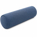 Nackenrolle 20 x 60 cm Stoff Blau - zylindrisches Stützkissen