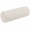 Nackenrolle 20 x 60 cm aus Strukturstoff Creme für Sofa zylindrisch
