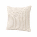 Dekokissen 45 x 45 cm aus Textil in Creme mit Bouclé-Struktur