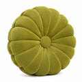 Dekokissen 45 cm Samt Olivgrün Blumenform weich